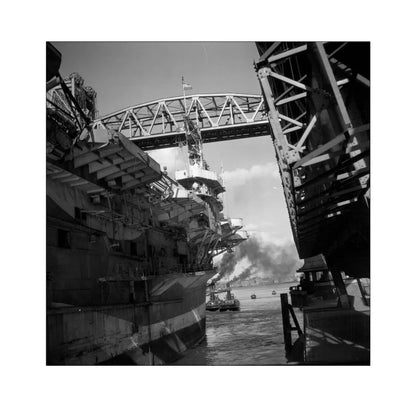 Vliegdekschip langs de Hef - 1947