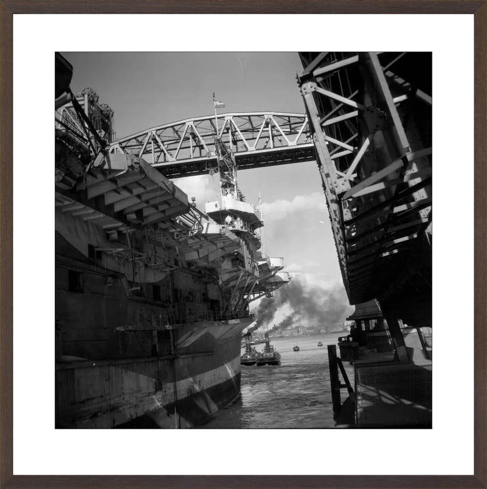 Vliegdekschip langs de Hef - 1947