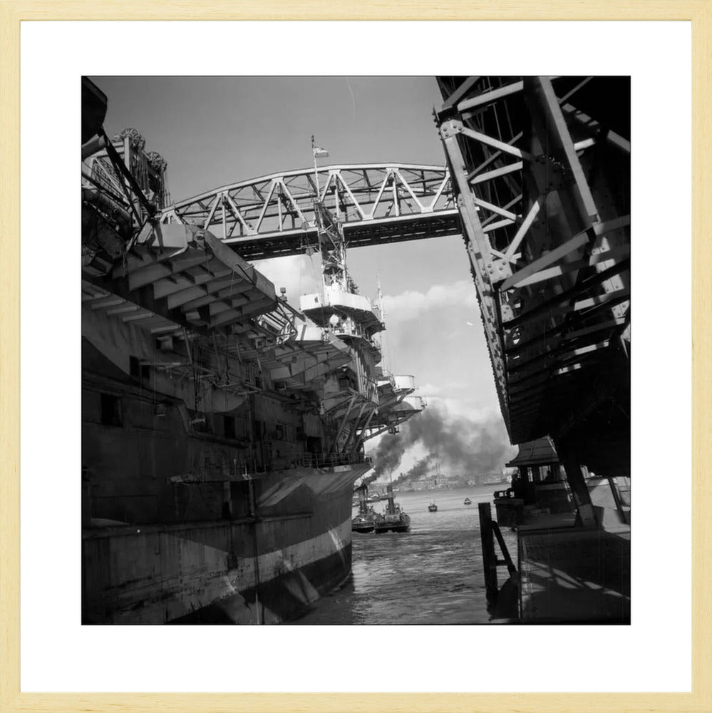 Vliegdekschip langs de Hef - 1947