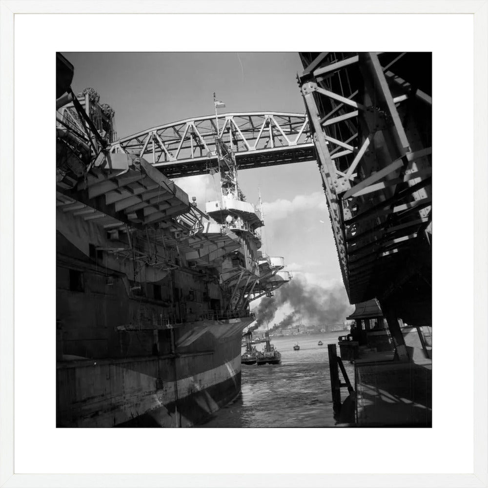 Vliegdekschip langs de Hef - 1947