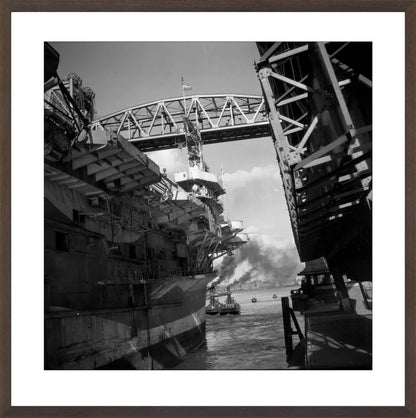 Vliegdekschip langs de Hef - 1947