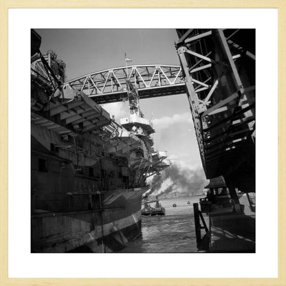 Vliegdekschip langs de Hef - 1947