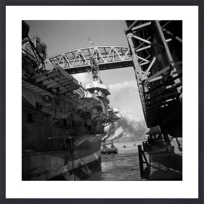 Vliegdekschip langs de Hef - 1947