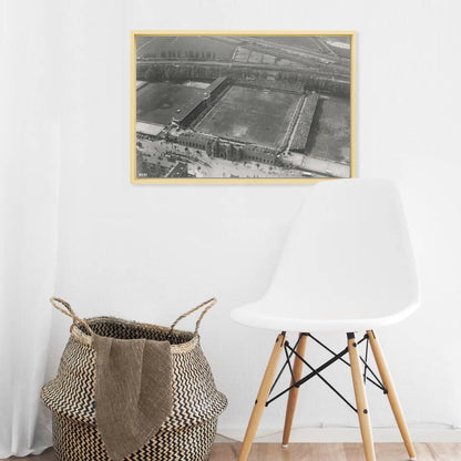 Historische foto van Het Kasteel rond 1929 – canvas naturel baklijst in keuken