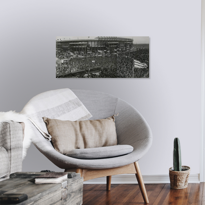 Historische foto van de opening van De Kuip in 1937 – canvas zonder lijst in leeshoek