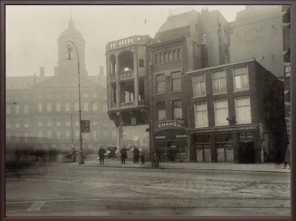 Het Damrak en het Koninklijk Paleis - 1928