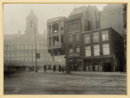 Het Damrak en het Koninklijk Paleis - 1928
