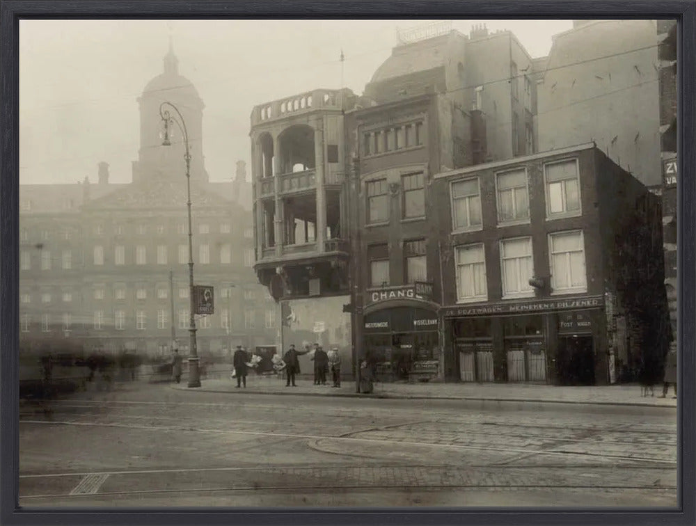 Het Damrak en het Koninklijk Paleis - 1928