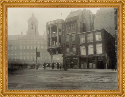 Het Damrak en het Koninklijk Paleis - 1928