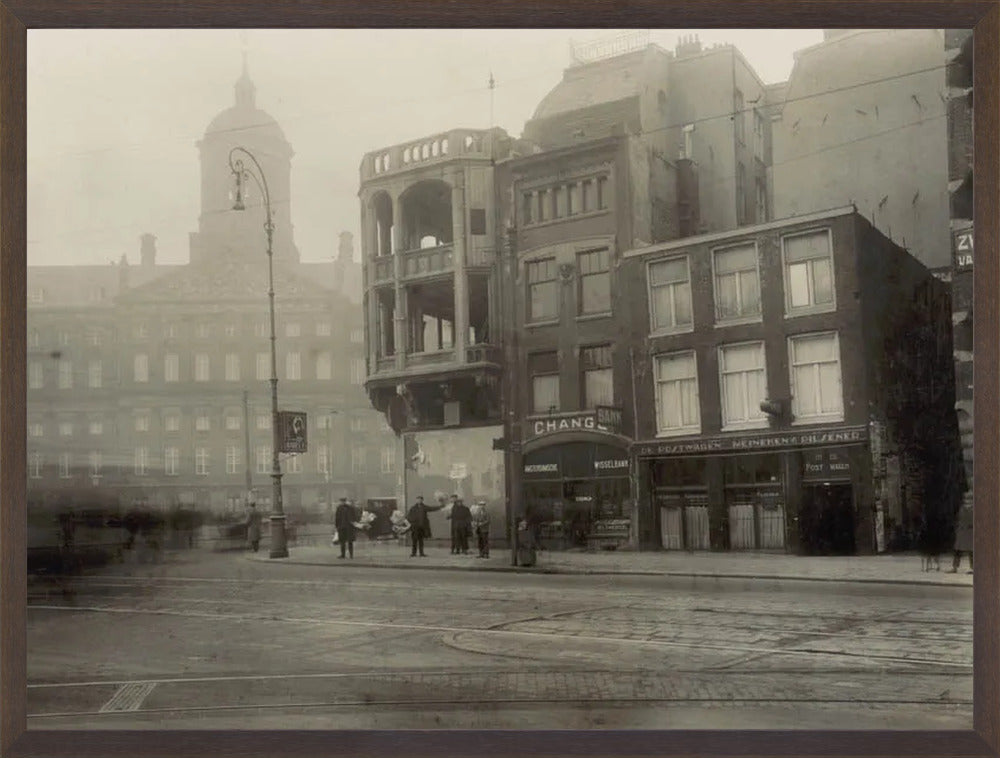 Het Damrak en het Koninklijk Paleis - 1928