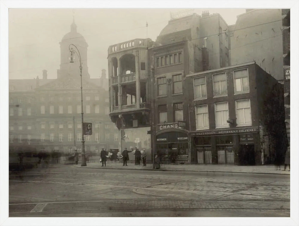 Het Damrak en het Koninklijk Paleis - 1928