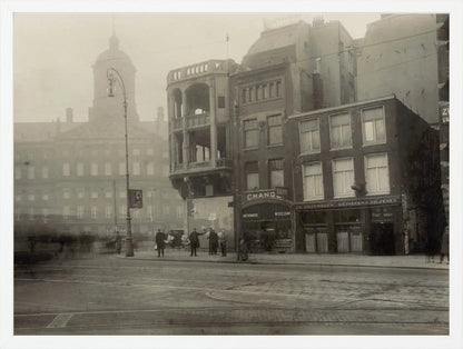 Het Damrak en het Koninklijk Paleis - 1928