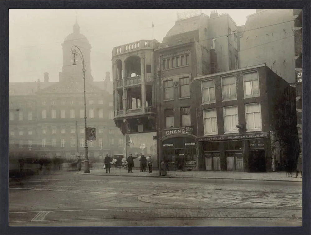 Het Damrak en het Koninklijk Paleis - 1928
