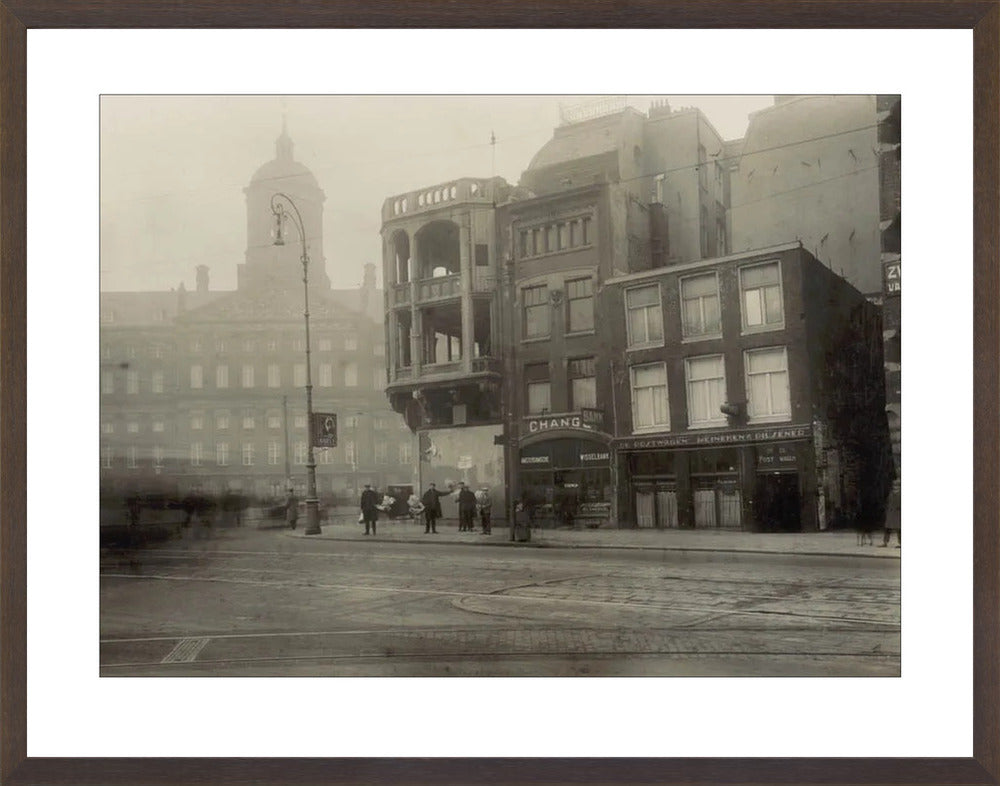 Het Damrak en het Koninklijk Paleis - 1928