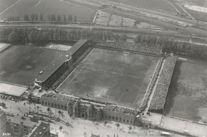 Historische foto van stadion Het Kasteel in Rotterdam rond 1929