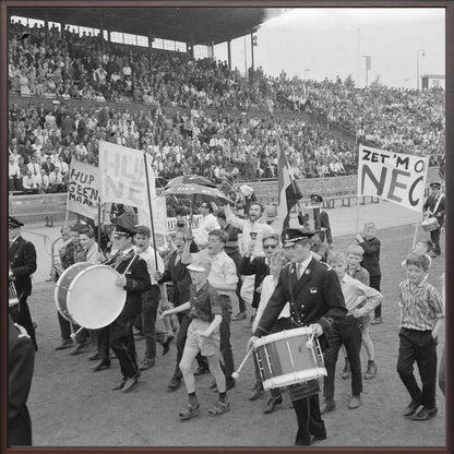 NEC-supporters in het Goffertstadion - 1964