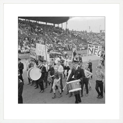 NEC-supporters in het Goffertstadion - 1964