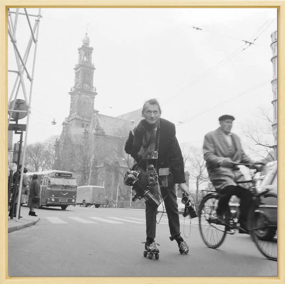 Rolschaatsen voor de Westerkerk - 1966