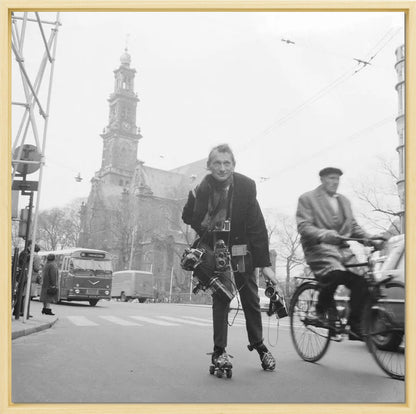Rolschaatsen voor de Westerkerk - 1966