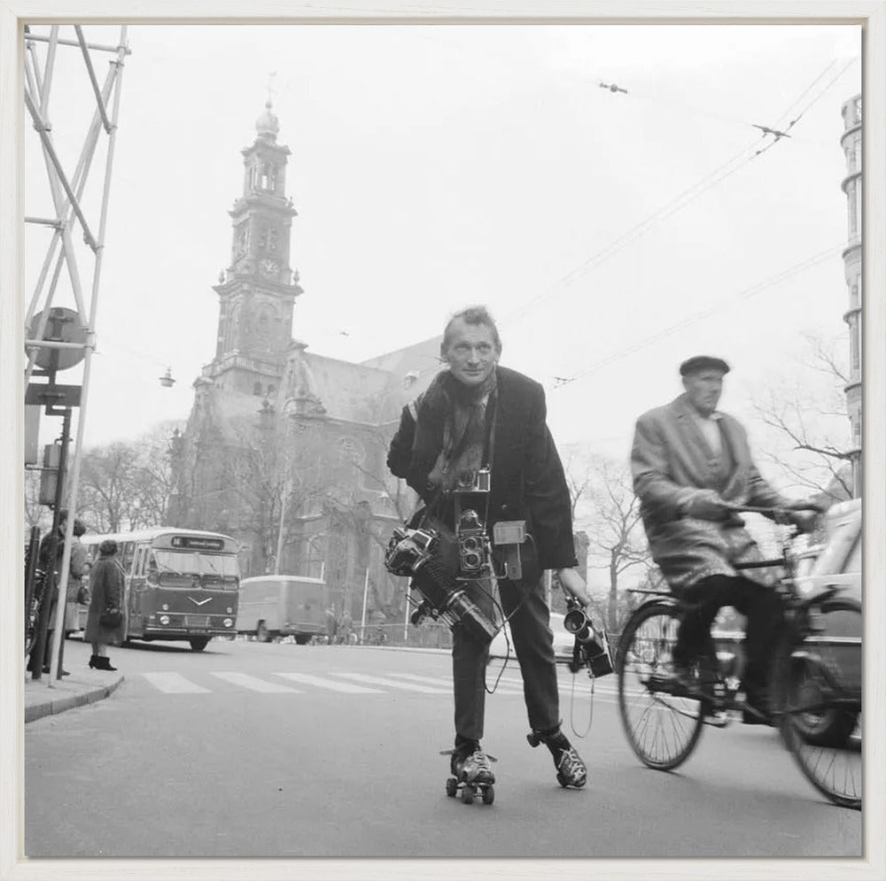 Rolschaatsen voor de Westerkerk - 1966