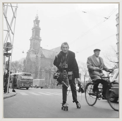 Rolschaatsen voor de Westerkerk - 1966