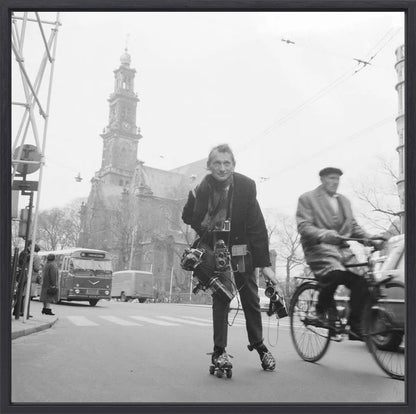 Rolschaatsen voor de Westerkerk - 1966