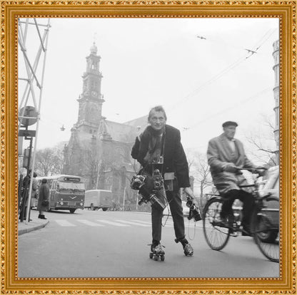 Rolschaatsen voor de Westerkerk - 1966