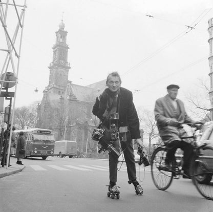 Rolschaatsen voor de Westerkerk - 1966