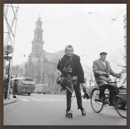 Rolschaatsen voor de Westerkerk - 1966