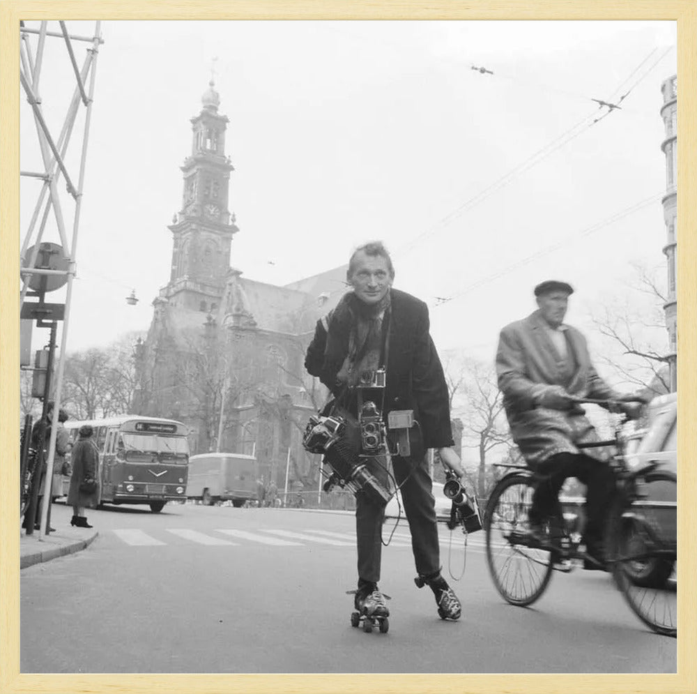 Rolschaatsen voor de Westerkerk - 1966