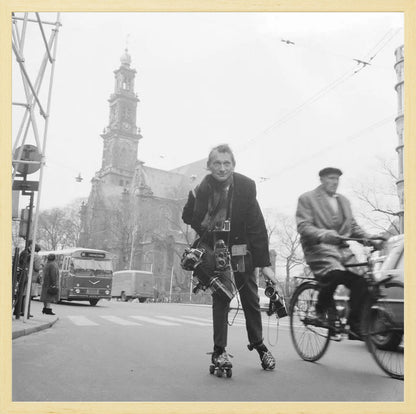 Rolschaatsen voor de Westerkerk - 1966