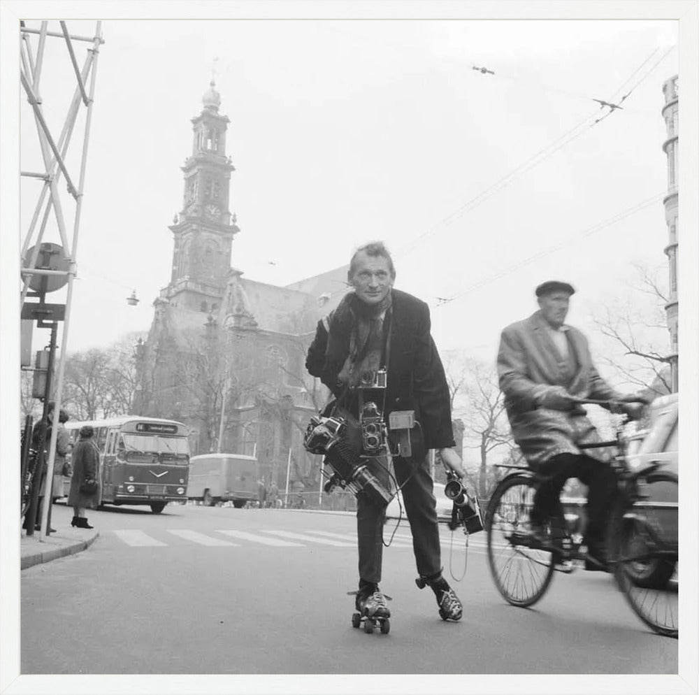 Rolschaatsen voor de Westerkerk - 1966