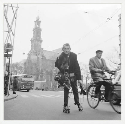Rolschaatsen voor de Westerkerk - 1966