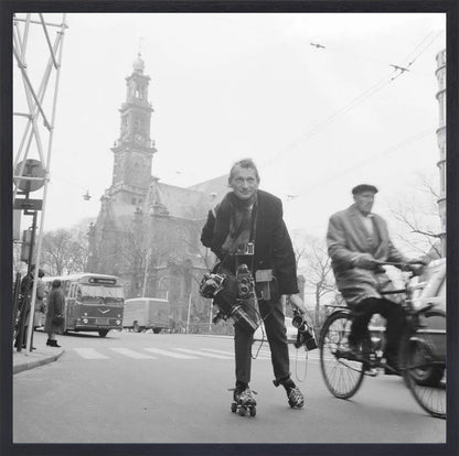 Rolschaatsen voor de Westerkerk - 1966