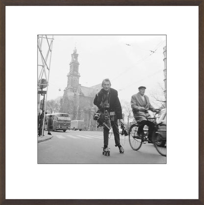 Rolschaatsen voor de Westerkerk - 1966