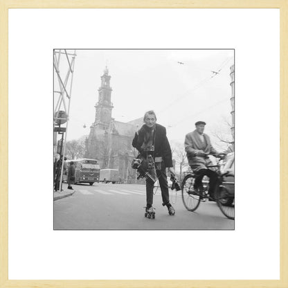 Rolschaatsen voor de Westerkerk - 1966