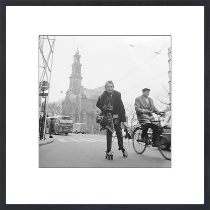 Rolschaatsen voor de Westerkerk - 1966
