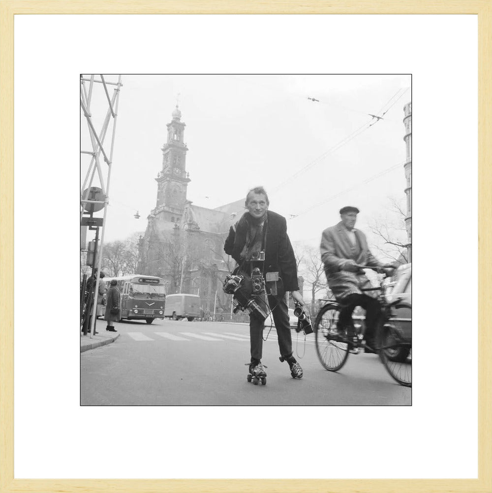 Rolschaatsen voor de Westerkerk - 1966