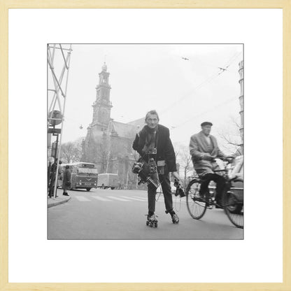 Rolschaatsen voor de Westerkerk - 1966