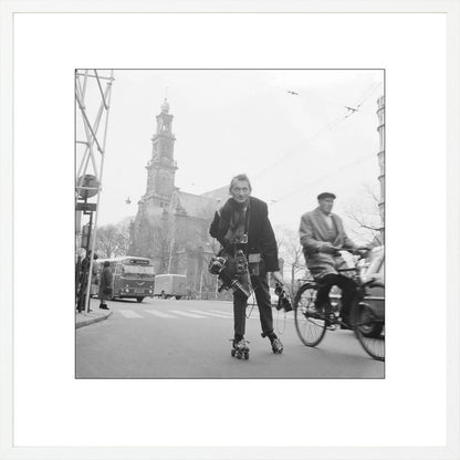 Rolschaatsen voor de Westerkerk - 1966