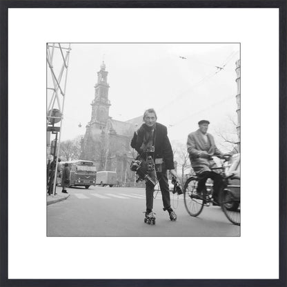 Rolschaatsen voor de Westerkerk - 1966