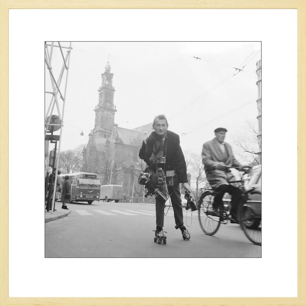 Rolschaatsen voor de Westerkerk - 1966