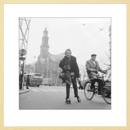 Rolschaatsen voor de Westerkerk - 1966