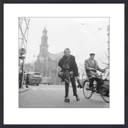 Rolschaatsen voor de Westerkerk - 1966