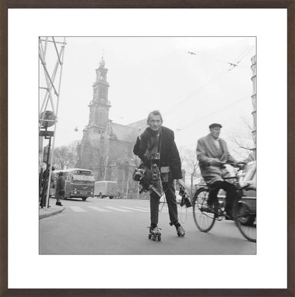 Rolschaatsen voor de Westerkerk - 1966