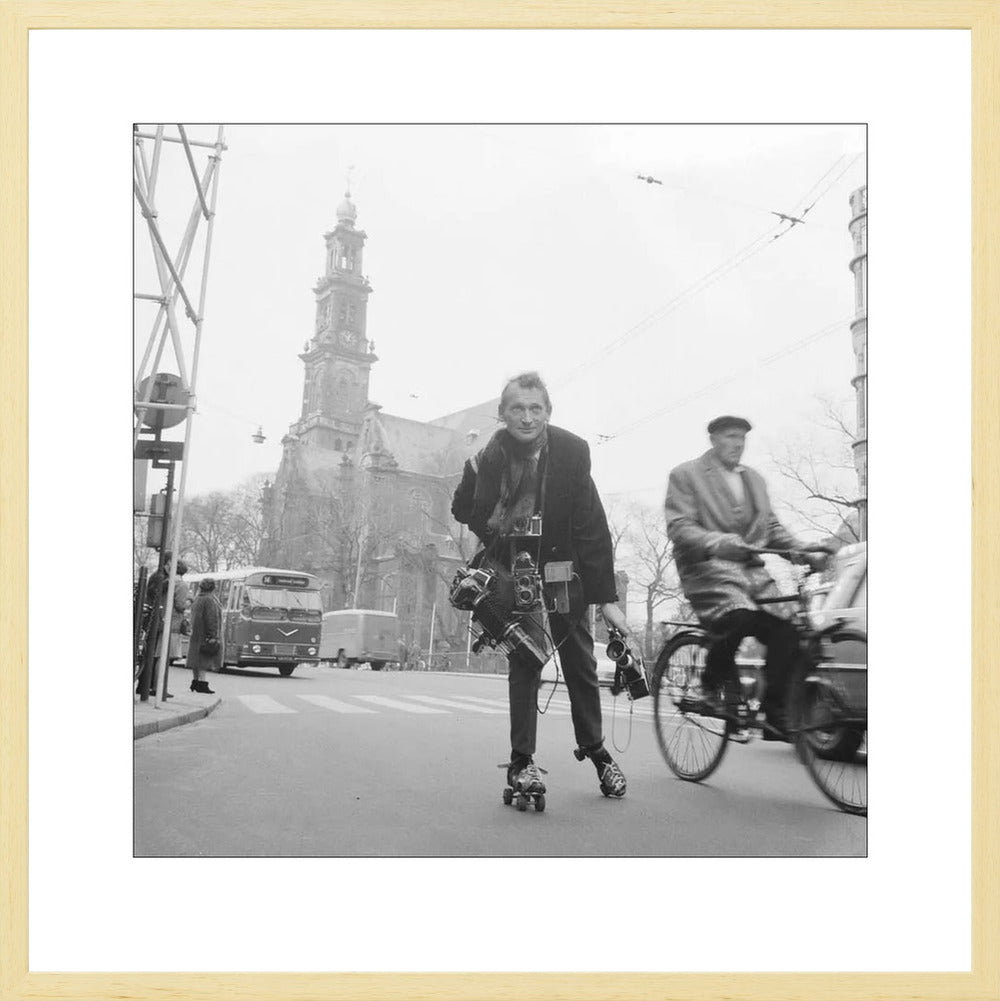 Rolschaatsen voor de Westerkerk - 1966