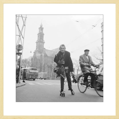 Rolschaatsen voor de Westerkerk - 1966
