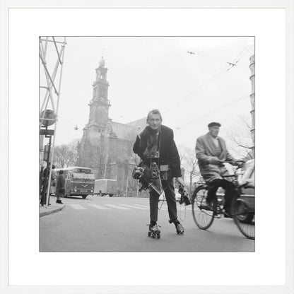 Rolschaatsen voor de Westerkerk - 1966