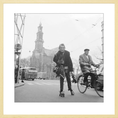 Rolschaatsen voor de Westerkerk - 1966