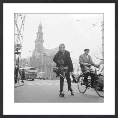 Rolschaatsen voor de Westerkerk - 1966